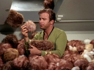 Kirk in a tribble pile-up.