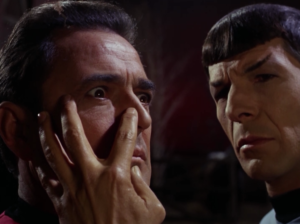 Spock performs the Most Awkward Mind-Meld Ever on Scotty